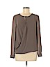 Naked Zebra 100% Polyester Gray Long Sleeve Blouse Size M - photo 1
