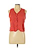 Talbots 100% Linen Orange Sleeveless Blouse Size 12 (petite) - photo 1