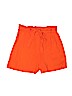 H&M 100% Viscose Orange Dressy Shorts Size 8 - photo 1