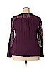 Bass Purple Long Sleeve Blouse Size XL - photo 2