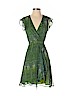 Sophia Eugene 100% Silk Green Casual Dress Size 4 - photo 1