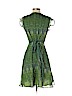 Sophia Eugene 100% Silk Green Casual Dress Size 4 - photo 2