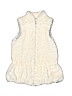 Splendid 100% Polyester White Faux Fur Vest Size 12 - photo 1