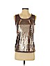 Ann Taylor LOFT 100% Cotton Brown Sleeveless Blouse Size S (petite) - photo 1