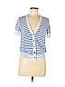 Ann Taylor LOFT 100% Cotton Blue Cardigan Size M (petite) - photo 1