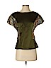 Alberta Ferretti Green Short Sleeve Blouse Size 4 - photo 1
