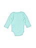 Little Wonders 100% Cotton Green Long Sleeve Onesie Size 0-3 mo - photo 2