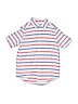The Children's Place 100% Cotton Blue Short Sleeve Button-Down Shirt Size M (youth) - photo 1