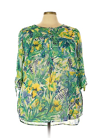 Roz & Ali 3/4 Sleeve Blouse (view 1)