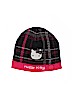 Hello Kitty 100% Acrylic Plaid Black Beanie One size (youth) - photo 1