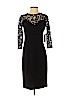 Teri Jon by Rickie Freeman 100% Polyester Black Cocktail Dress Size 2 - photo 1