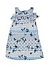 H&M 100% Cotton Print Blue Dress Size 2 - 4 - photo 1