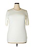 Marina Rinaldi Ivory Short Sleeve Top Size 20 (XL) - photo 1