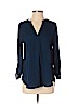 Living Doll 100% Polyester Blue 3/4 Sleeve Blouse Size XS - photo 1