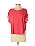 Lush 100% Polyester Pink Short Sleeve Blouse Size S - photo 1