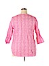 Talbots Outlet 100% Cotton Pink 3/4 Sleeve Blouse Size 2X - photo 2