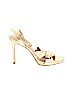 Saks Fifth Avenue Gold Heels Size 10 - photo 1