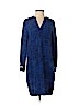 Rebecca Taylor 100% Silk Blue Casual Dress Size 0 - photo 1