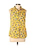 Banana Republic Factory Store 100% Polyester Yellow Sleeveless Blouse Size M (petite) - photo 1