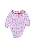 OshKosh B'gosh 100% Cotton White Long Sleeve Onesie 9-12 MO / 12 MO - photo 1