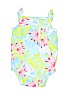 Carter's 100% Cotton Floral Blue Short Sleeve Onesie 18-24 MO / 24 MO - photo 2