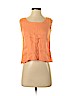 Eileen Fisher 100% Cotton Orange Sleeveless Blouse Size P (petite) - photo 1