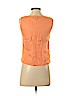 Eileen Fisher 100% Cotton Orange Sleeveless Blouse Size P (petite) - photo 2