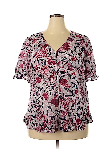Lucky Brand Short Sleeve Blouse (view 1)
