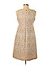 J Howard 100% Polyester Tan Casual Dress Size 6 - photo 2