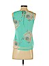 Ann Taylor 100% Polyester Teal Sleeveless Blouse Size XS (petite) - photo 2
