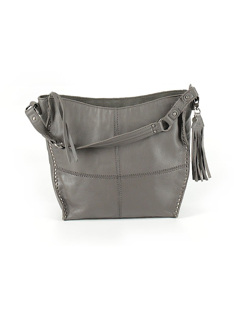 The Sak 100% Leather Solid Gray Leather Shoulder Bag One Size - 73% off ...