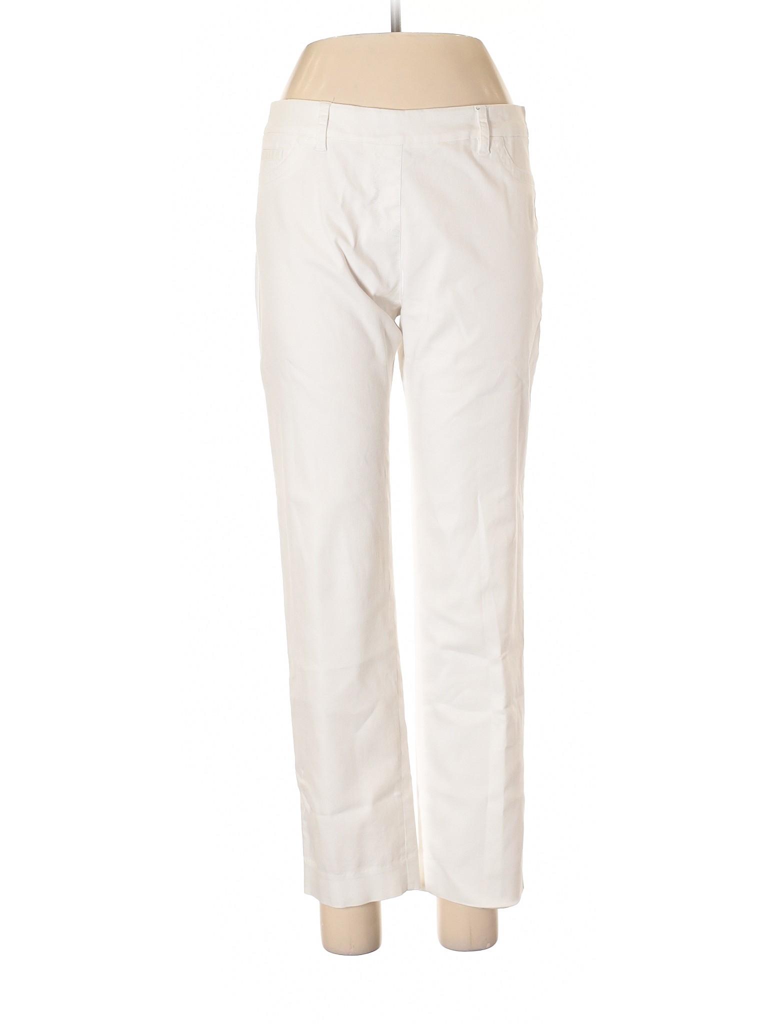 Zac & Rachel Women White Casual Pants 10 Petites | eBay