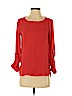 Ann Taylor LOFT 100% Polyester Red Long Sleeve Blouse Size XS (petite) - photo 1