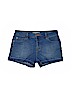 Forever 21 Solid Blue Denim Shorts Size 11 - 12 - photo 1