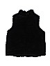 Milly Minis 100% Polyester Solid Black Faux Fur Vest Size 14 - photo 2