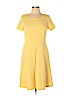 Talbots Yellow Casual Dress Size 10 (petite) - photo 1