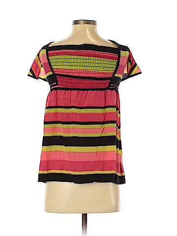 Nanette Lepore Short Sleeve Silk Top (view 2)