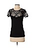 Lauren by Ralph Lauren Black Short Sleeve Top Size S (petite) - photo 1