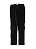 The Children's Place Solid Black Velour Pants Size 10 - 12 - photo 1