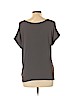 Ann Taylor LOFT 100% Polyester Gray Short Sleeve Blouse Size M (petite) - photo 2