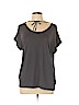 Ann Taylor LOFT 100% Polyester Gray Short Sleeve Blouse Size M (petite) - photo 1