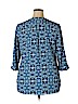 Croft & Barrow Blue 3/4 Sleeve Blouse Size XXL - photo 2