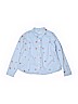 Gymboree 100% Cotton Blue Long Sleeve Button-Down Shirt Size 10 - 12 - photo 1