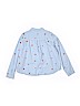 Gymboree 100% Cotton Blue Long Sleeve Button-Down Shirt Size 10 - 12 - photo 2