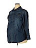 Liz Lange Maternity 100% Cotton Blue Long Sleeve Top Size XXL - photo 1