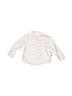 Zara 100% Cotton Ivory Long Sleeve Button-Down Shirt Size 6-9 mo - photo 1