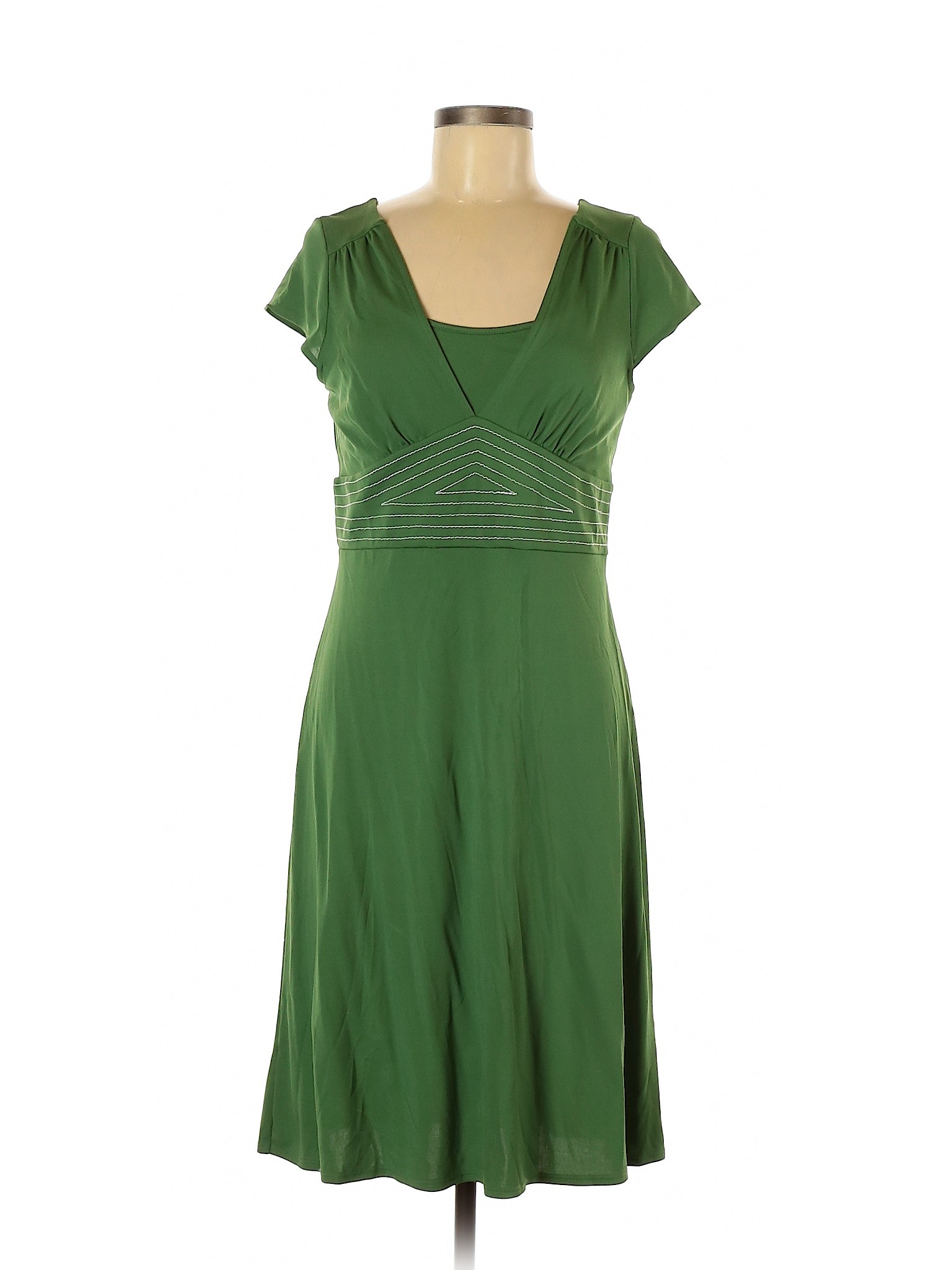 Ann Taylor LOFT Women Green Casual Dress 8 | eBay