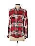 Zara Red Long Sleeve Button-Down Shirt Size M - photo 1