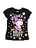 Hello Kitty 100% Cotton Graphic Black Short Sleeve T-Shirt Size 10 - 12 - photo 1