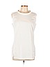 Lafayette 148 New York White Sleeveless Blouse Size 10 - photo 1